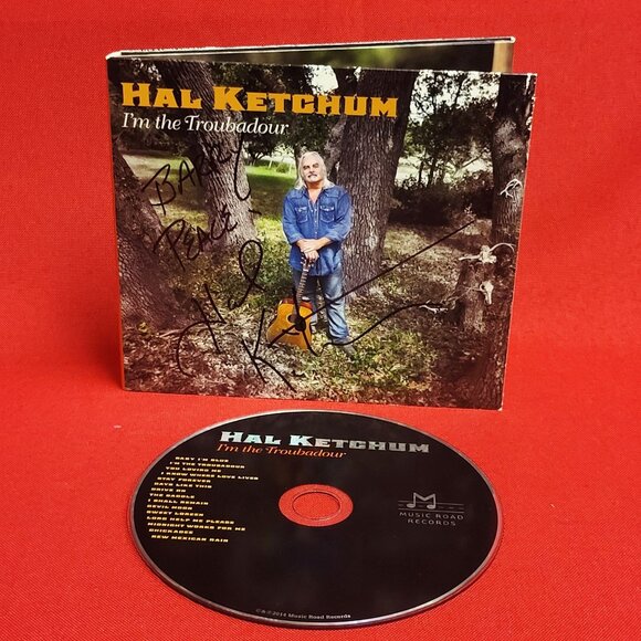 Hal Ketchum I'm The Troubadour CD Signed 2014 - Picture 8 of 9